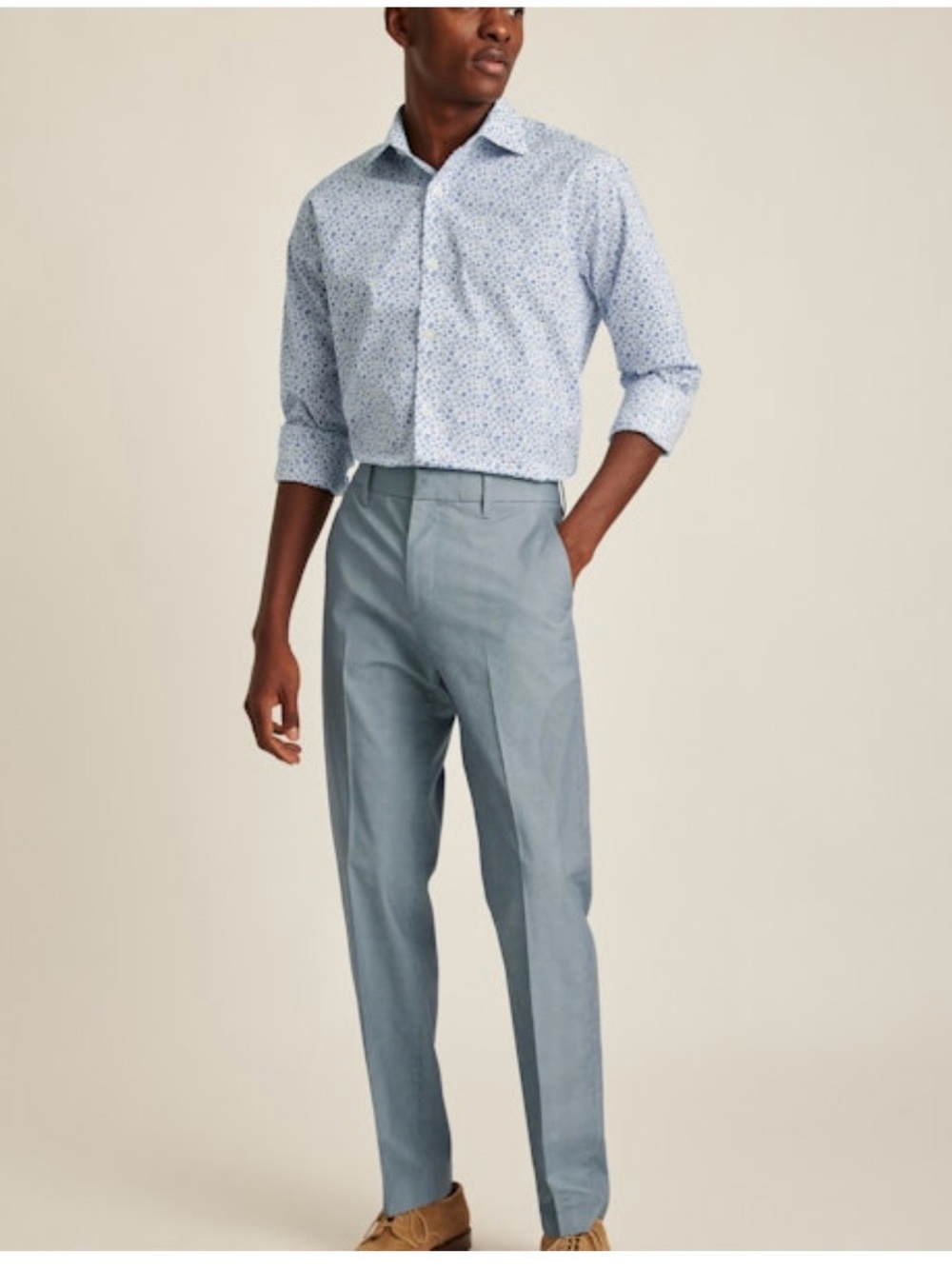 Men's Bonobos Classic Straight Dress Pants - Light Blue